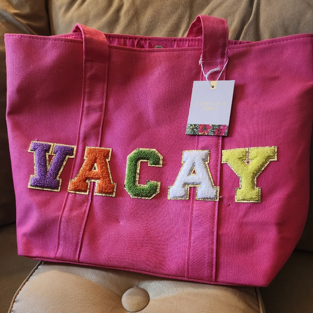 Trendy Boutique Pink VACAY Travel Bag